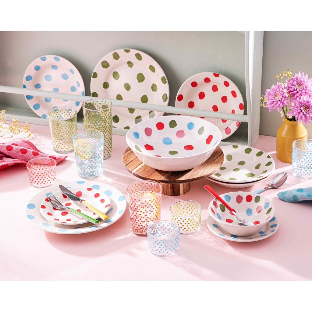 KROŽNIK GLOBOK SET 3/1 BL CASA SAMANTHA