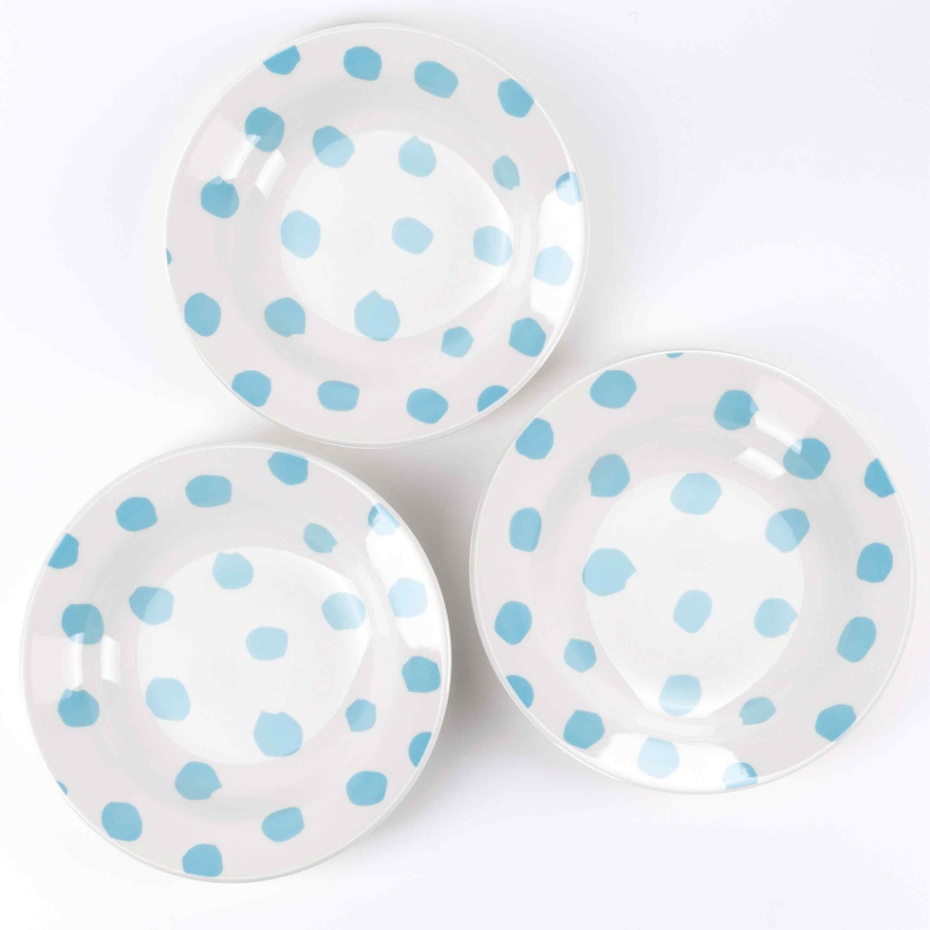 KROŽNIK GLOBOK SET 3/1 BL CASA SAMANTHA