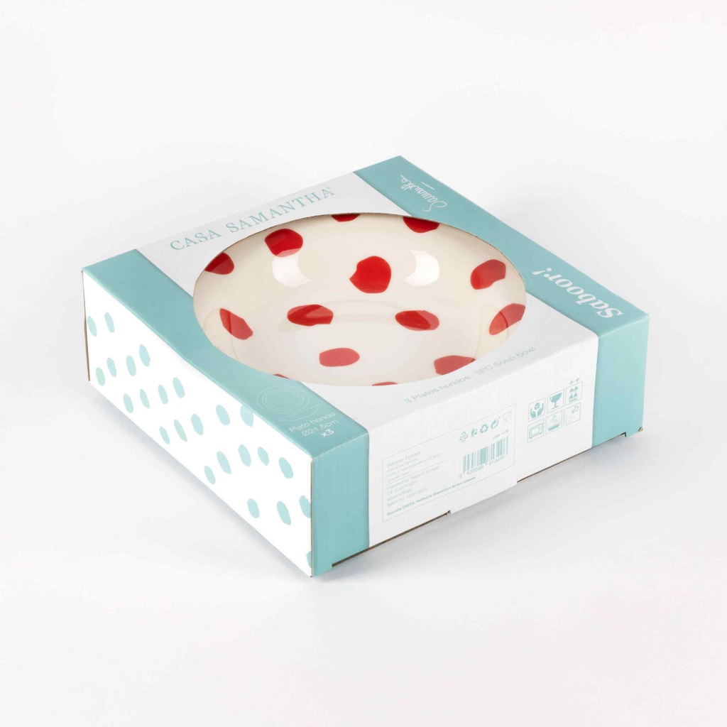 KROŽNIK GLOBOK SET 3/1 RD CASA SAMANTHA