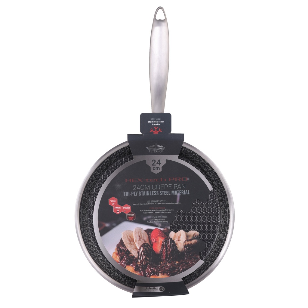PONEV ZA PALAČINKE 24 CM PH-5126-TCC HEX-tech PRO