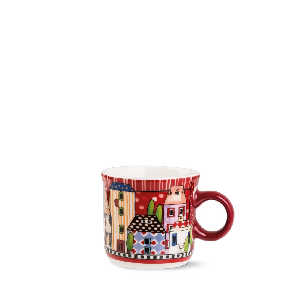 ESPRESSO SKODELICA PAESE MIO SET 2/1 RED 80 ML