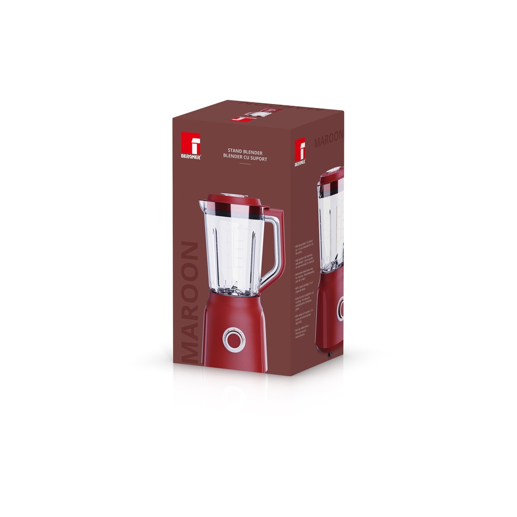 MEŠALNIK 1,5 L 600W  BG-51042-RD MAROON