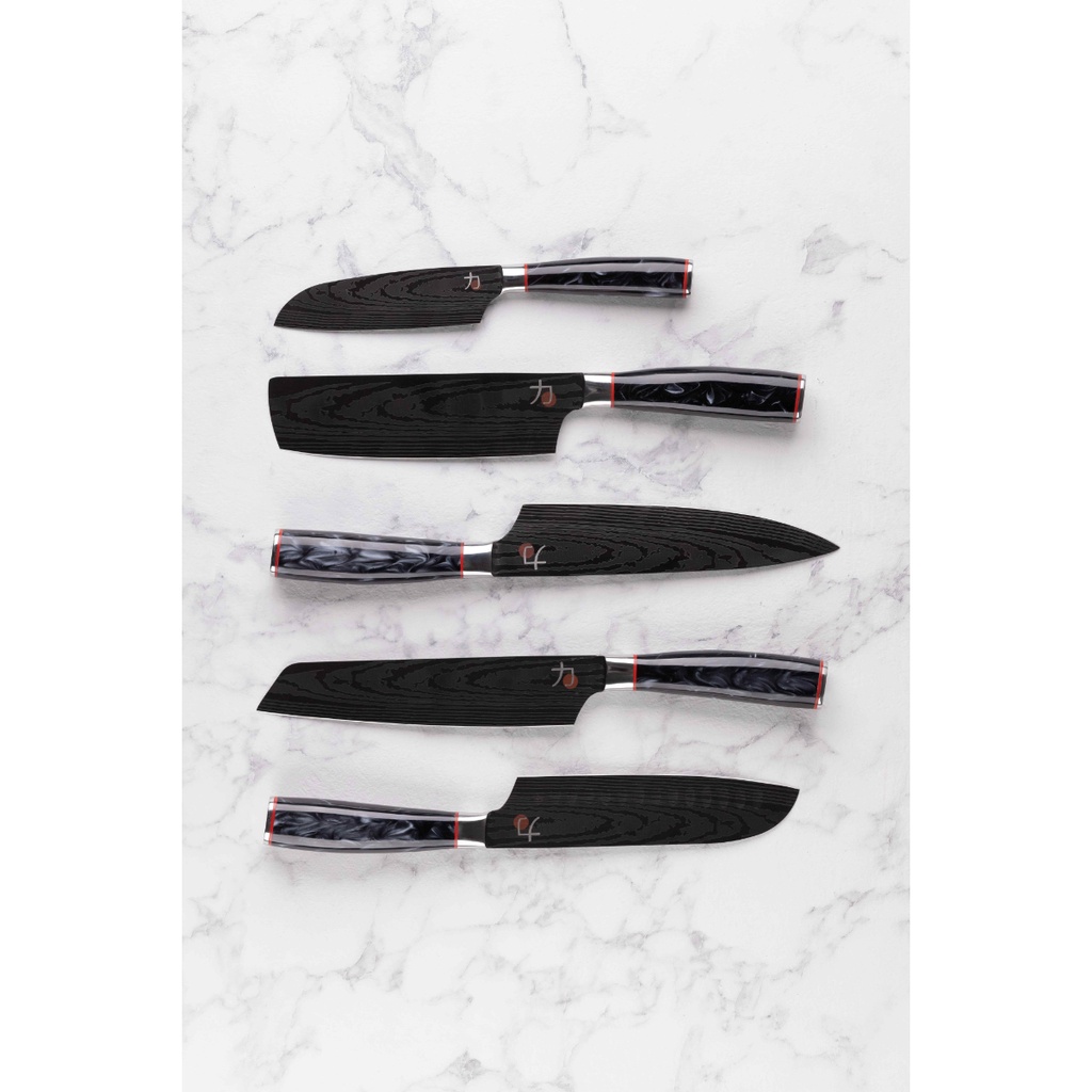 NOŽ SANTOKU 12,5CM TETSU