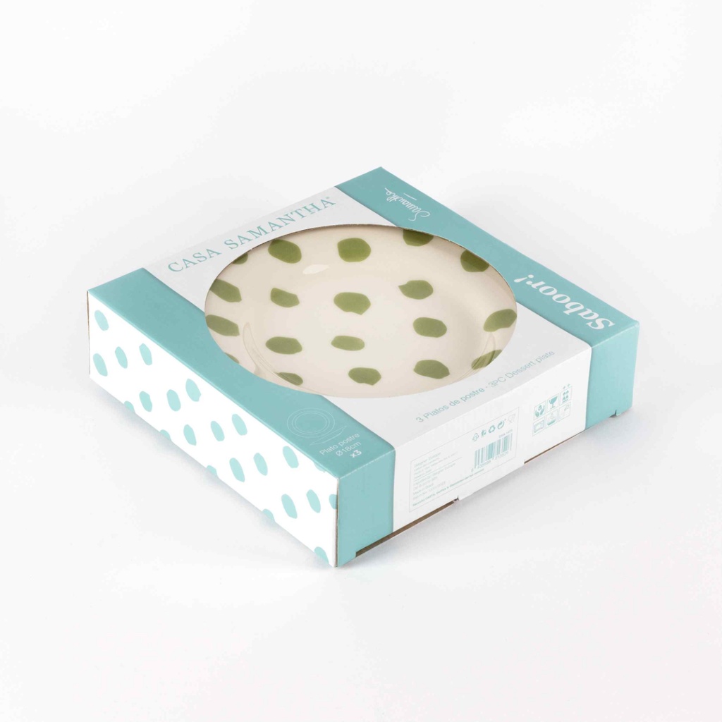 KROŽNIK DESERTNI SET 3/1 GR CASA SAMANTHA