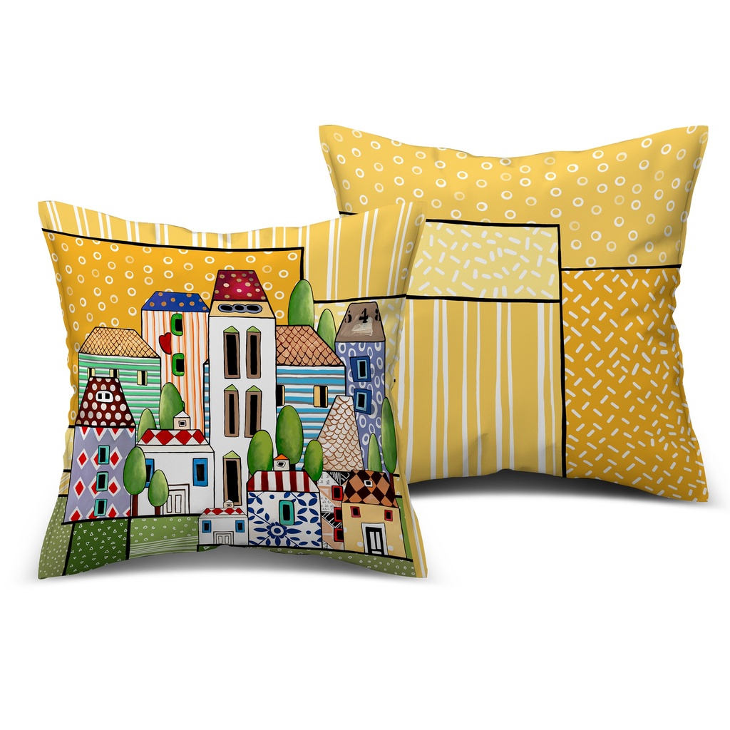 BLAZINA PAESE MIO YELLOW 40X40 CM