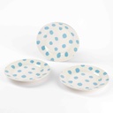 KROŽNIK DESERTNI SET 3/1 BL CASA SAMANTHA