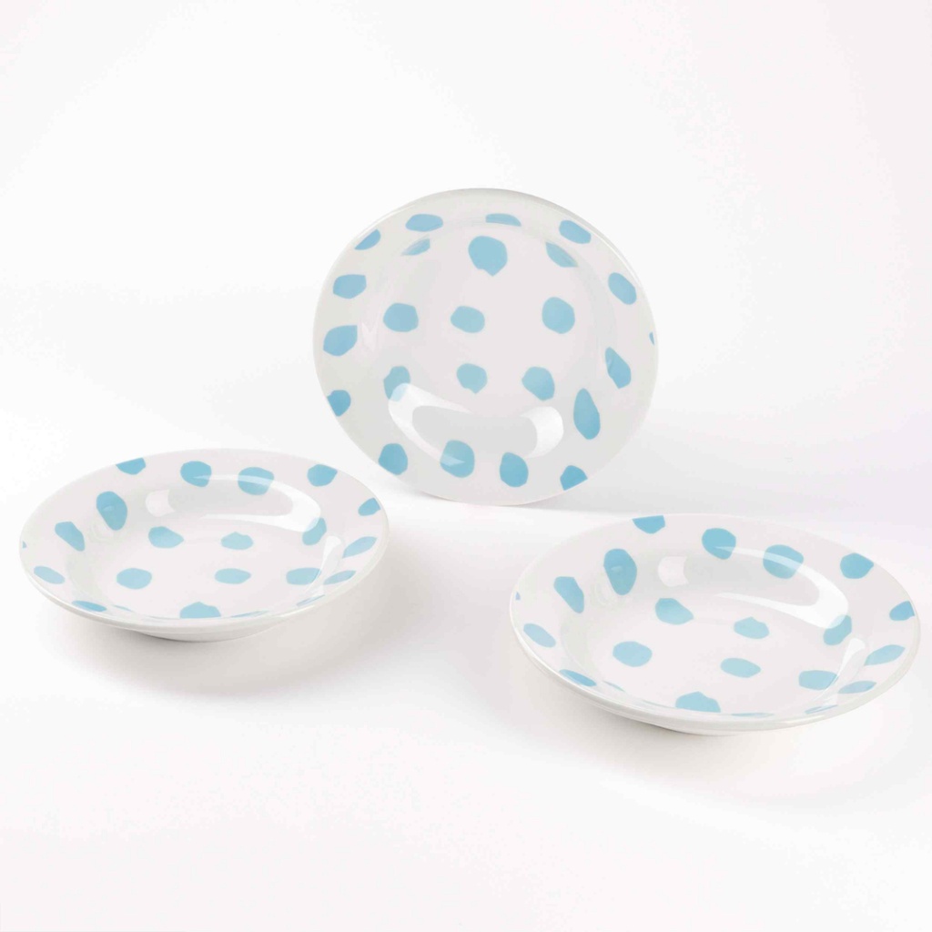 KROŽNIK GLOBOK SET 3/1 BL CASA SAMANTHA