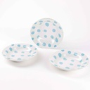 KROŽNIK GLOBOK SET 3/1 BL CASA SAMANTHA