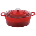 LITOŽELEZNI PEKAČ 28 CM LYON RED