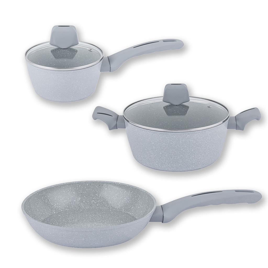 3-DELNI SET POSOD GRANITO - X 