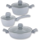 3-DELNI SET POSOD GRANITO - X