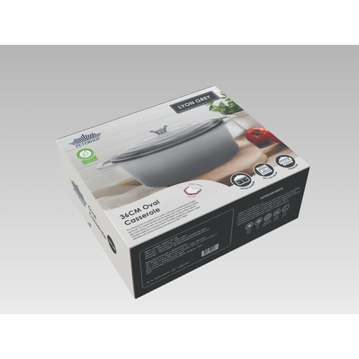 [114466] PEKAČ 36 CM LYON GREY