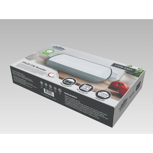 [114467] PEKAČ 39X23 CM LYON GREY