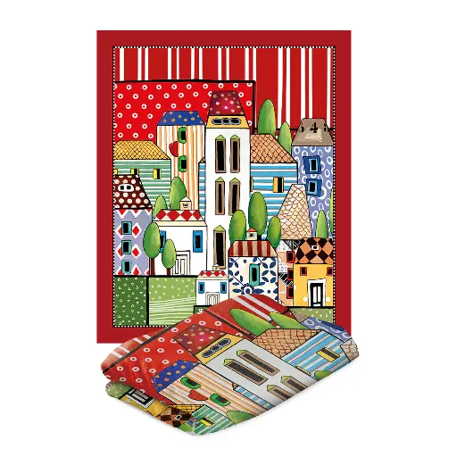 [114924] ODEJA PAESE MIO RED 130X160 CM