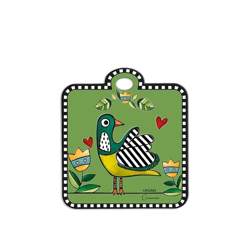 [114937] PODSTAVEK COCORICO' GREEN 16x18 CM