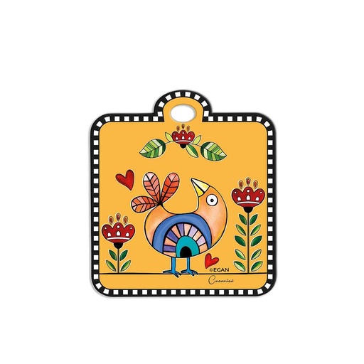 [114938] PODSTAVEK COCORICO' YELLOW 16x18 CM