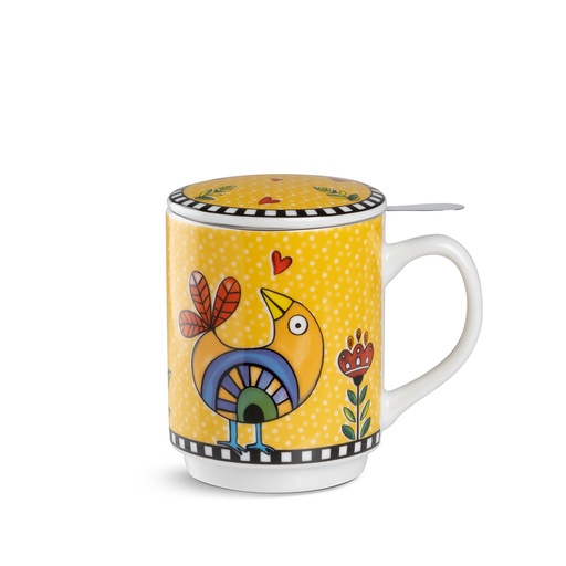 [114945] LONČEK COCORICO' YELLOW 350 ML