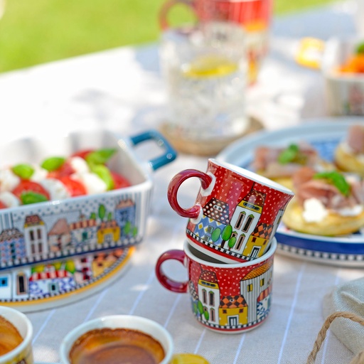 [114975] SKODELICA PAESE MIO SET 2/1 RED 80 ML