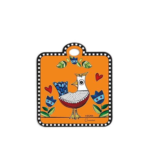 [115066] PODSTAVEK COCORICO' ORANŽNA 16X18 CM