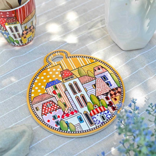 [115068] PODSTAVEK PAESE MIO YELLOW 17X19 CM
