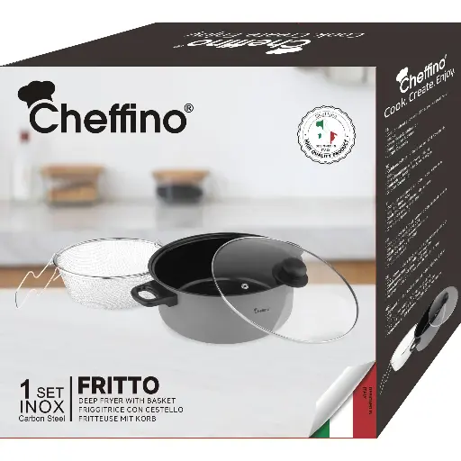 [115072] LONEC ZA CVRTJE Z MREŽO 3,8 L FRITTO