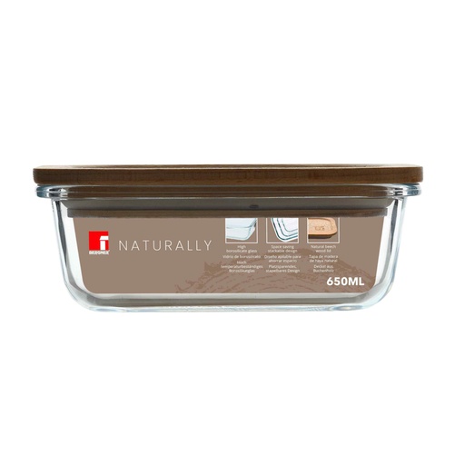 [114061] POSODA ZA SHRANJEVANJE 650ML NATURALLY