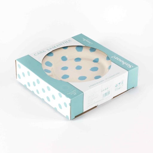 [114890] KROŽNIK DESERTNI SET 3/1 BL CASA SAMANTHA