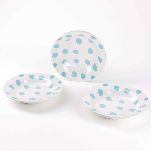 [114896] KROŽNIK GLOBOK SET 3/1 BL CASA SAMANTHA