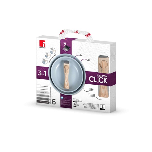 [114818]  3-DELNI SET PONEV CLICK&COOK