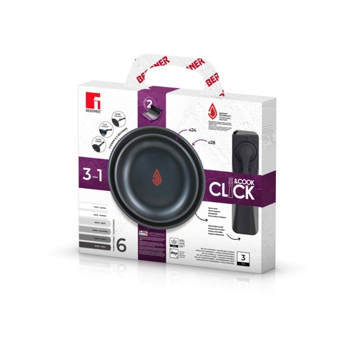 [114819]  3-DELNI SET PONEV CLICK&COOK