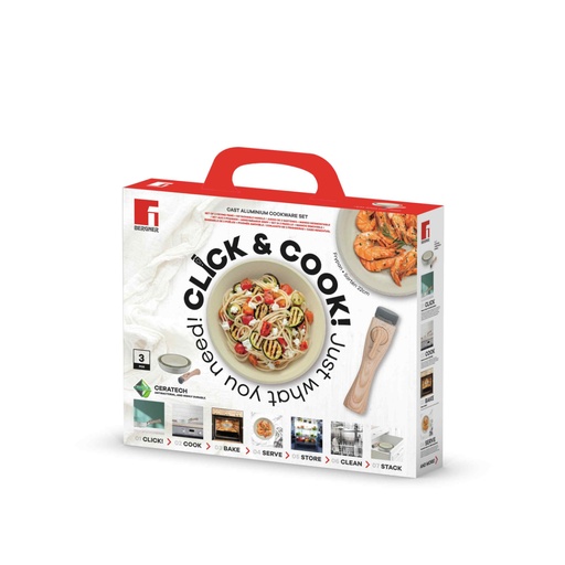 [114824]  3-DELNI SET PONEV CLICK&COOK