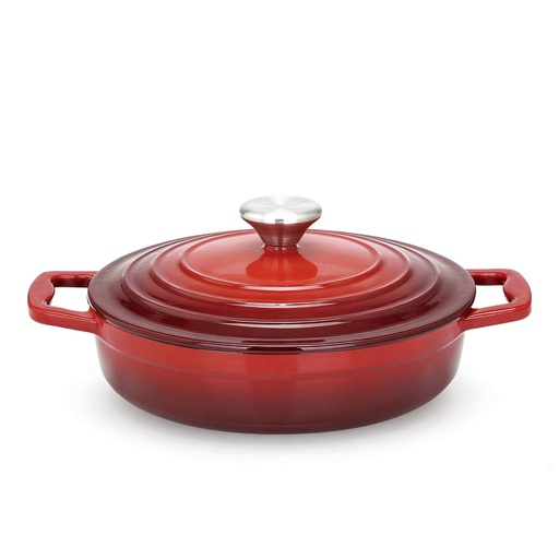 [115231] LITOŽELEZNA SERVIRNA POSODA 22 CM LYON RED
