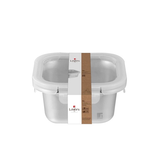 [114860] POSODA ZA ŽIVILA KVADRAT 640ML LOVERS