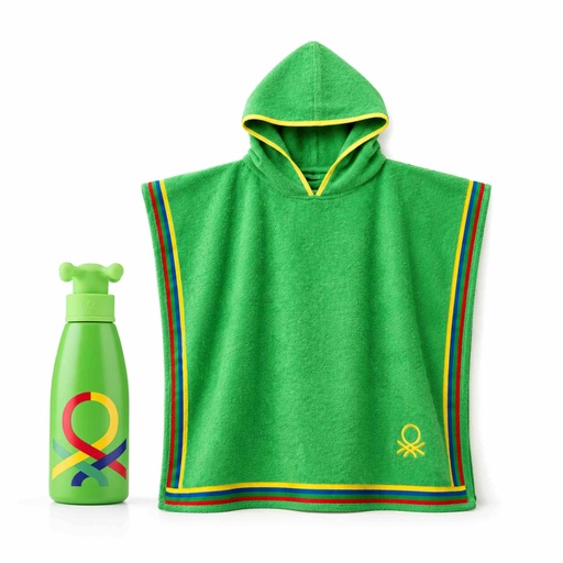 [115392] OTROŠKI PONČO IN STEKLENICA BENETTON