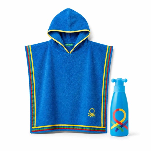 [115393] OTROŠKI PONČO IN STEKLENICA BENETTON