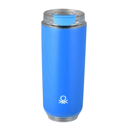 [115218] TERMO POTOVALNI LONČEK BENETTON 420 ML - modra