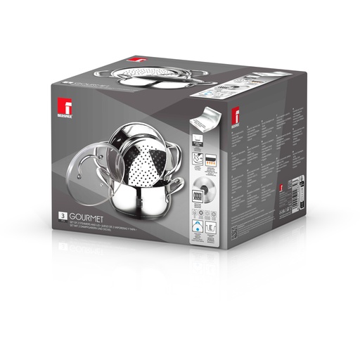 [21080] LONEC ZA KUHANJE NA PARO 2,2 L BG-6521 GOURMET